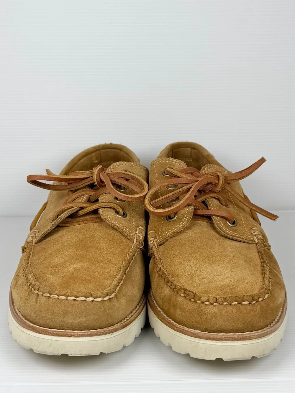 G.H. Bass Ranger Camp Moc Super Lug Tan Suede Boat Shoes Men’s 11.5 D